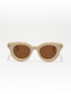 Monaco  | Cream Cateye Sunglass