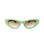 Diva | Green Golden Cateye Sunglass