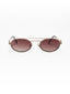 MW | Golden Brown Round Sunglasses