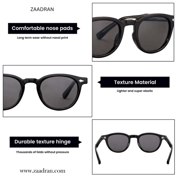 Oxford Classic | Black Round Sunglass