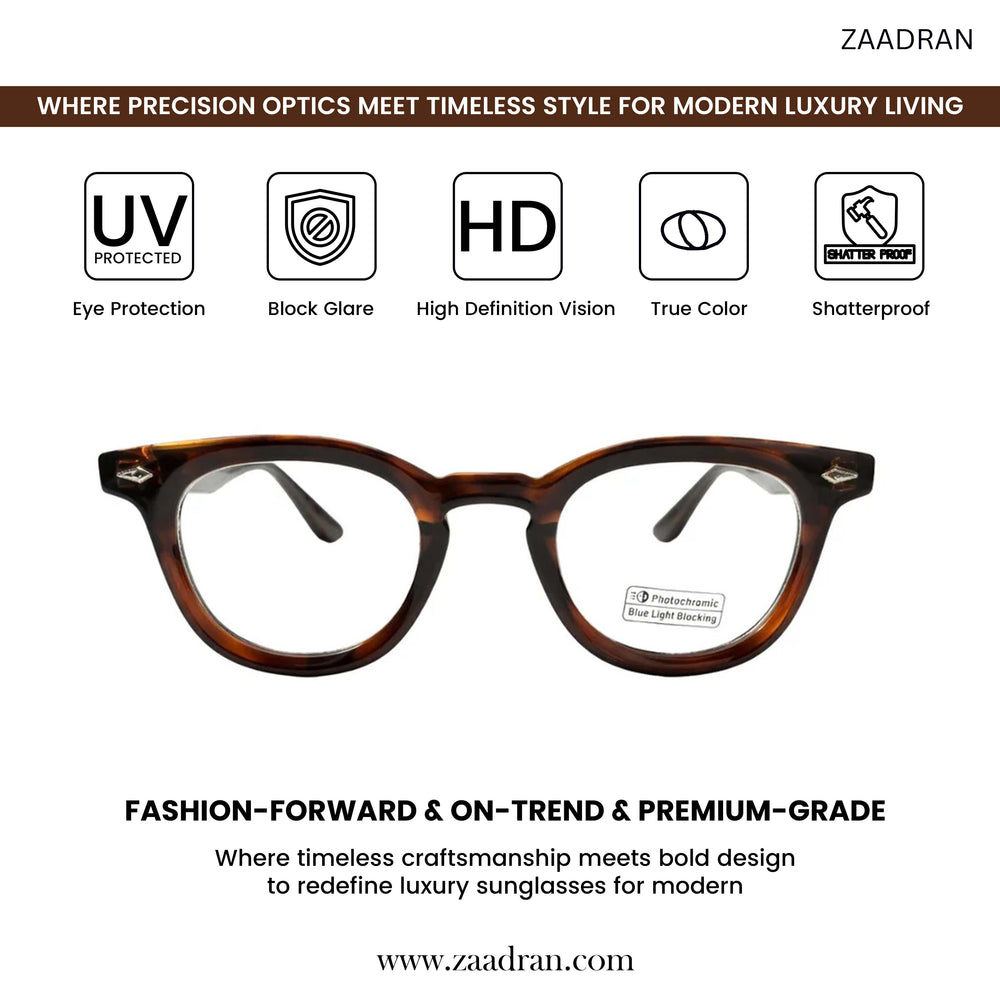 Oxford Classic | Leopard Transparent Round Sunglass