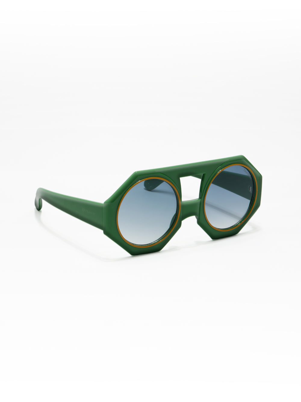 Forest Flair | Green Round Sunglass