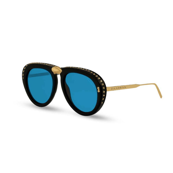 Toronto | Golden Morpho Foldable Aviator Sunglass