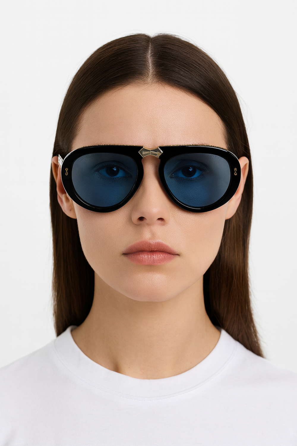 Toronto | Golden Morpho Foldable Aviator Sunglass