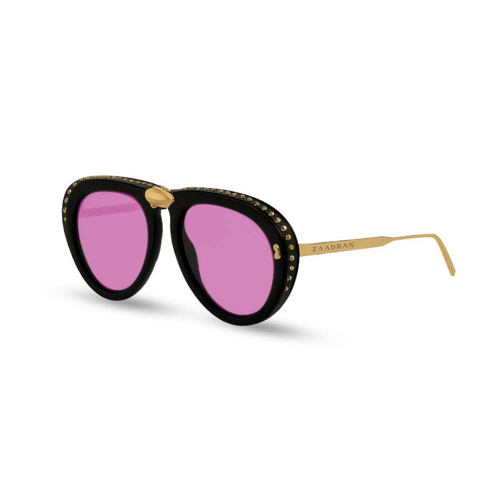 Toronto | Golden Flamingo Foldable Aviator Sunglass