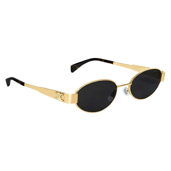 Haiti | Golden Black Round Sunglass