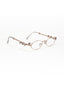 Four Diamond Lady | Rose Gold Oval Transparent Sunglass