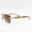 Richmond | Golden Brown Rimless Rectangle Sunglass