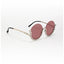 Vintage Underline | Golden Pink Round Sunglass