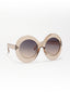 Infinity | Light Brown Round Sunglass