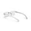 Jordan | White Rimless Transparent Wayfarer Sunglass