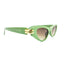 Diva | Green Golden Cateye Sunglass