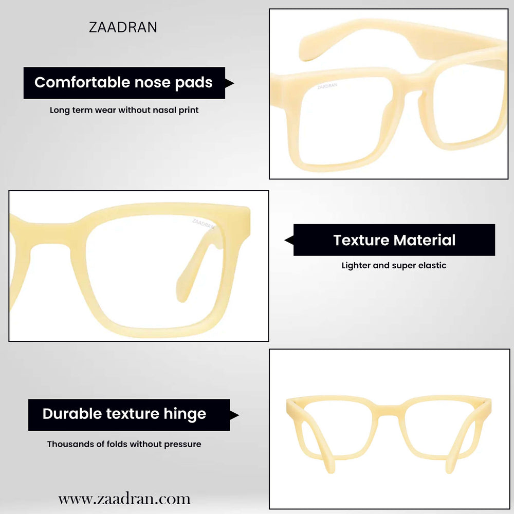 Argentina | Cream Transparent Wayfarer Sunglass