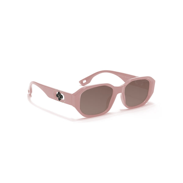 Bangkok | Peach Round Rectangle Sunglass