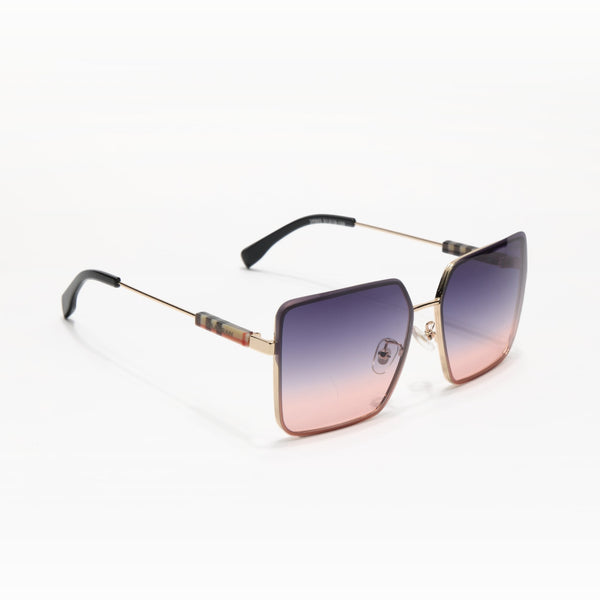 Burber | Golden Pink Oversize Wayfarer Sunglass