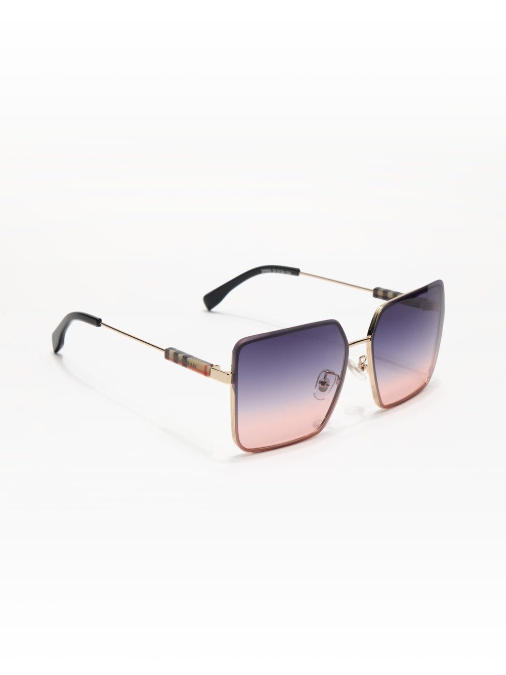 Burber | Golden Pink Oversize Wayfarer Sunglass