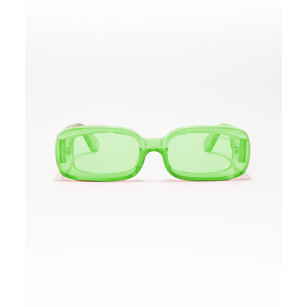 Rome | Green Transparent Rectangle Sunglass