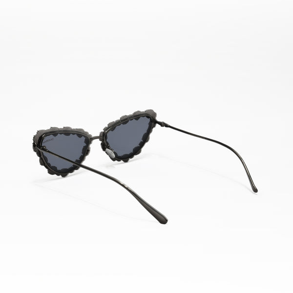 Diamond Kitty | Black Fancy Cateye Sunglass