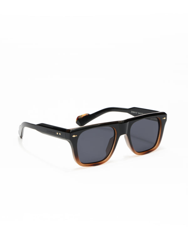 Cambria | Black Brown Wayfarer Sunglass