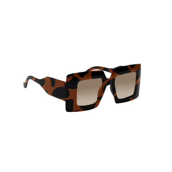 Sydney | Panther Wayfarer Oversize Sunglass