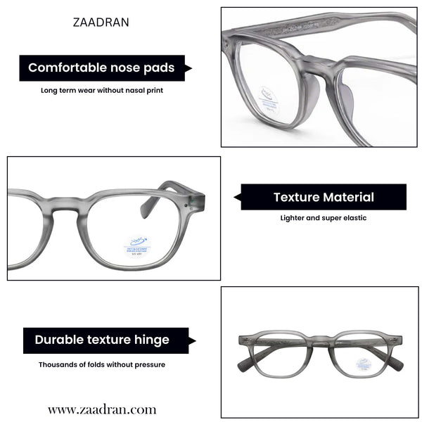 Melbourne | Grey Transparent Wayfarer Sunglass