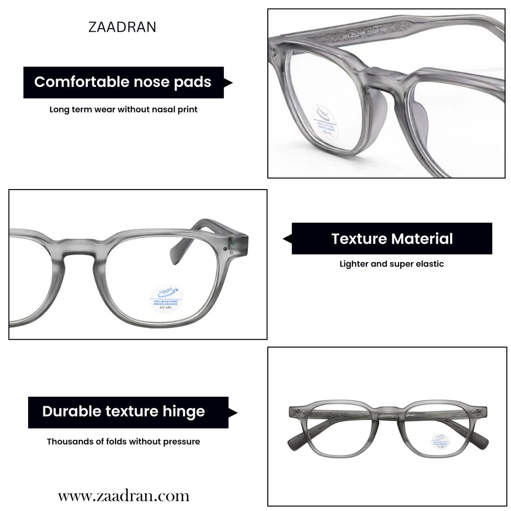Melbourne | Grey Transparent Wayfarer Sunglass