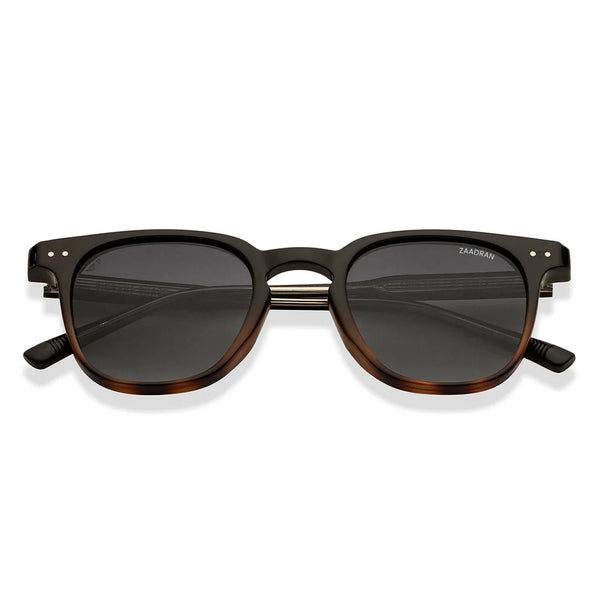 Gator I Black Brown Wayfarer Sunglass