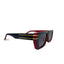 Ontario | Blue Red Rectangle Wayfarer Sunglass