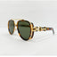 Dapper | Leopard Golden Aviator Sunglass