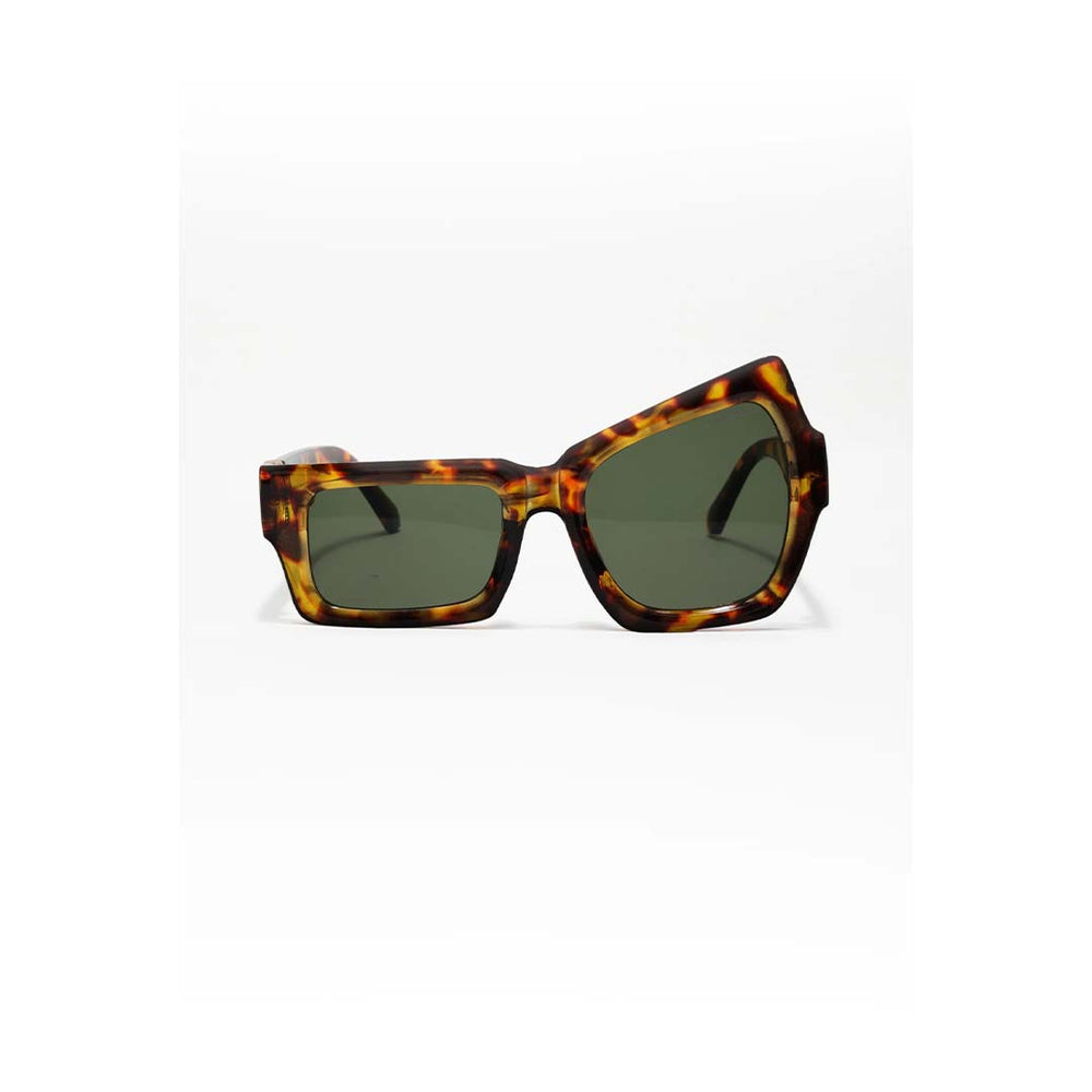 Raised Eye | Leopard Wayfarer Sunglass