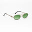 MW | Golden Green Round Sunglass