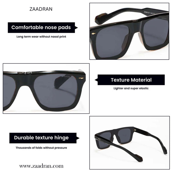 Cambria | Black Wayfarer Sunglass
