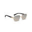 Jordan | Golden Rimless Wayfarer Sunglass