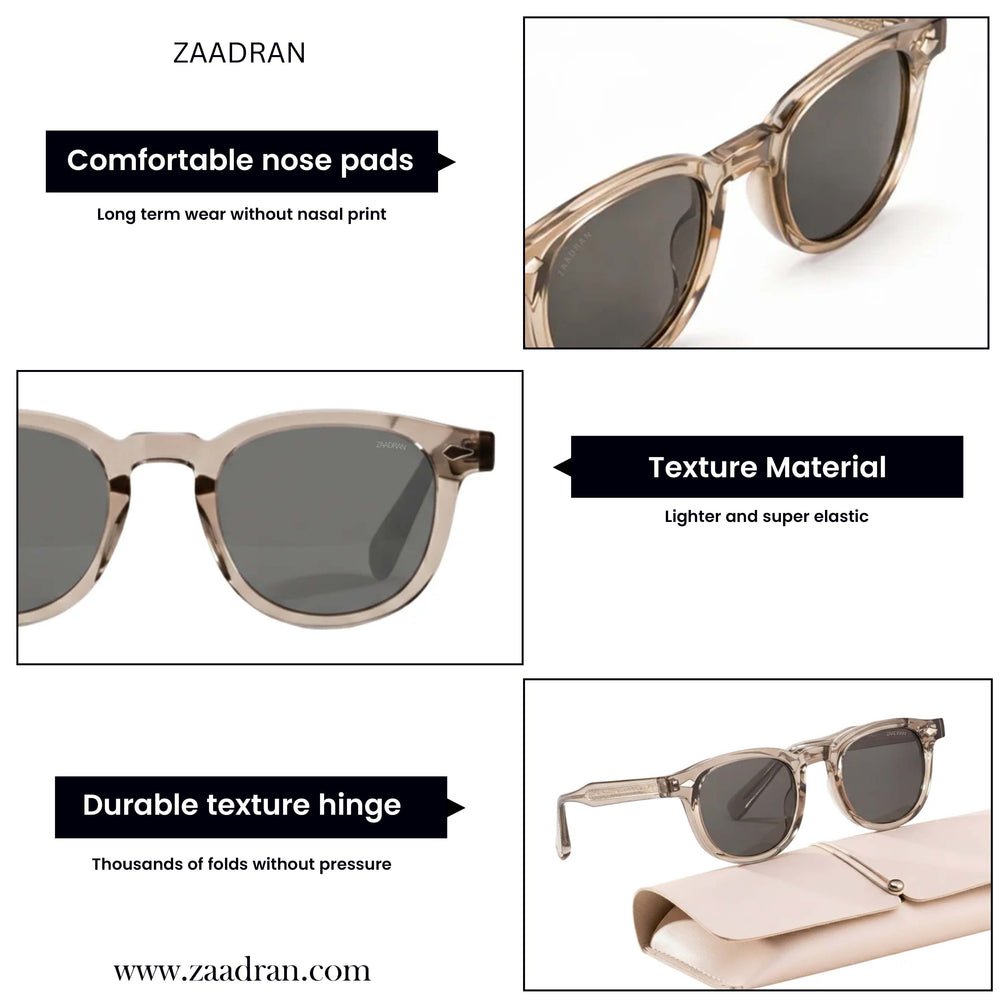 Oxford Classic | Light Brown Round Sunglass