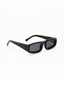 Sudan | Black Golden Rectangle Sunglass