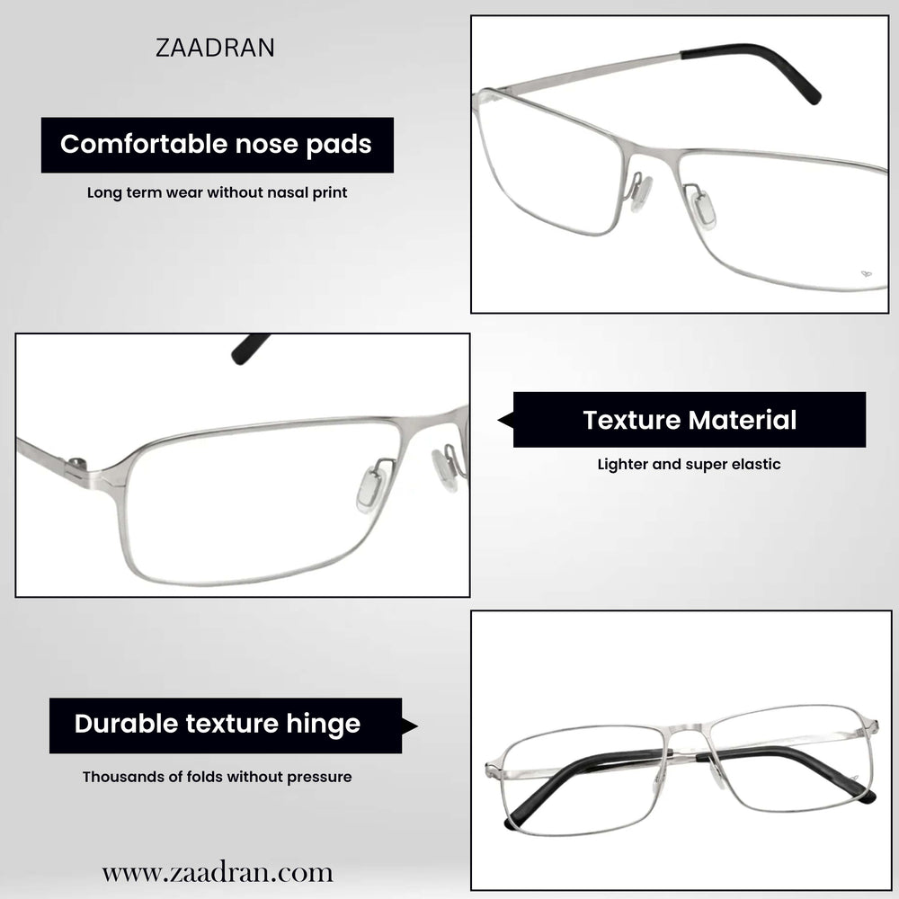 Silver Transparent Rectangle Eyewear | Pinelli Edition Opticals