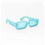 Rome | Blue Transparent Rectangle Sunglass