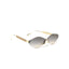 Rose Diamond | Golden Light Brown Rimless Sunglass