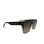 Madrid | Green Brown Arrow Wayfarer Sunglass