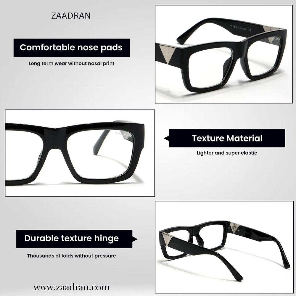 UAE | Black Silver Transparent Wayfarer Sunglass