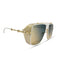 Laos | Golden White Aviator Sunglass