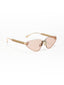 Florence | Champagne Pink Rimless Cateye Sunglass