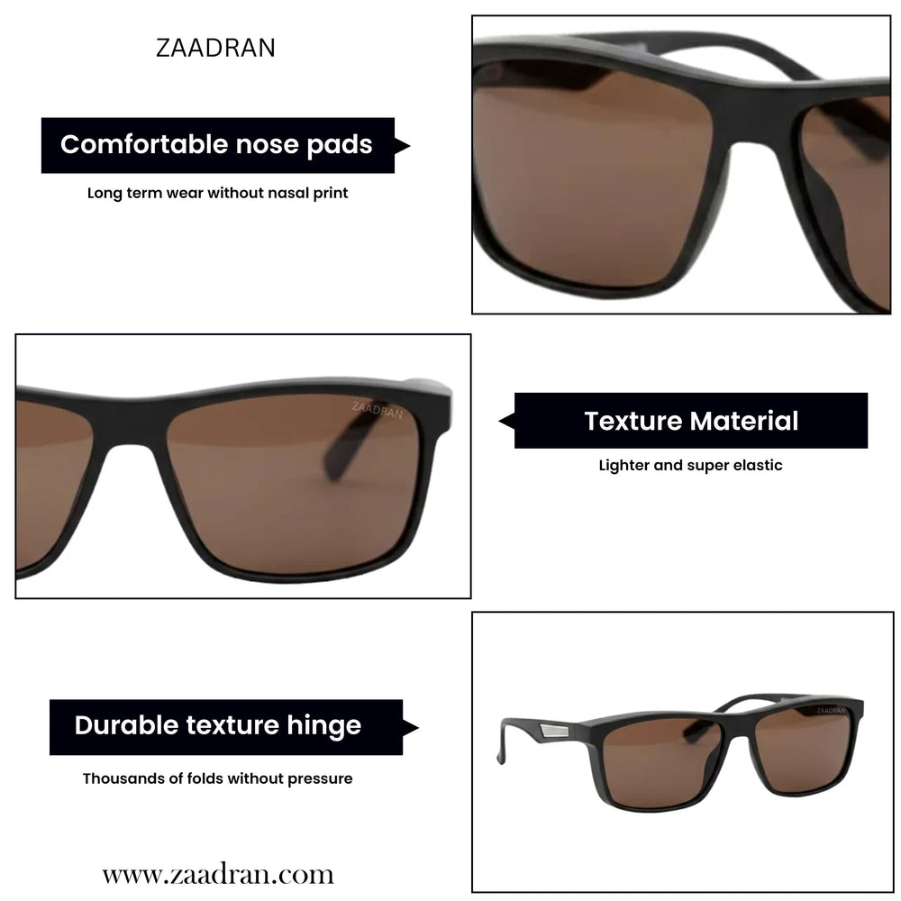 Black Squares | Brown Classic Wayfarer Sunglass