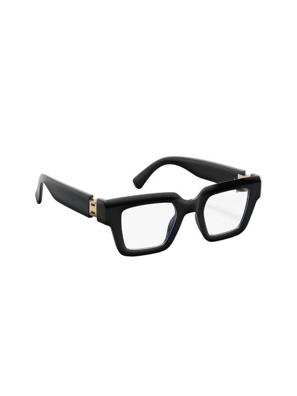 KJ | Black Transparent Oversize Sunglass