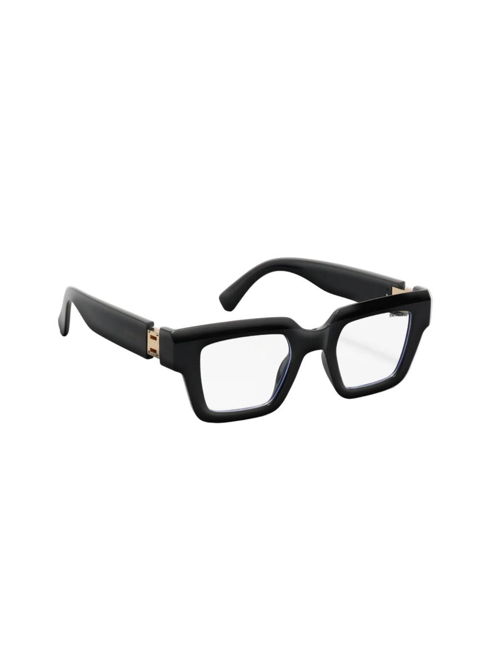 Ontario | Black Transparent Rectangle Wayfarer Sunglass