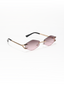 Rose Kiss | Wine Rimless Sunglass