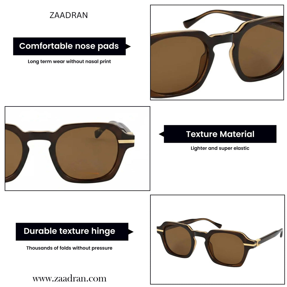Norway | Havana Gold RetroSquare Sunglass
