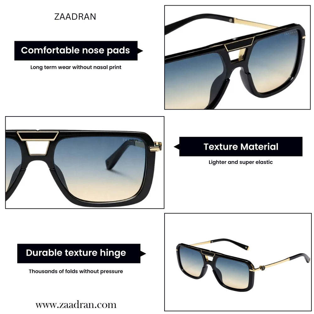 Zambia | Golden Dual Tone Aviator Sunglass