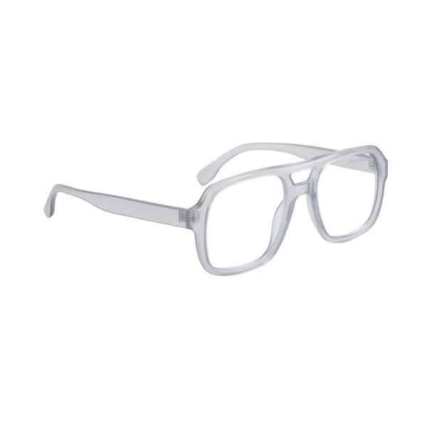 Portugal | Grey Transparent Aviator Sunglass