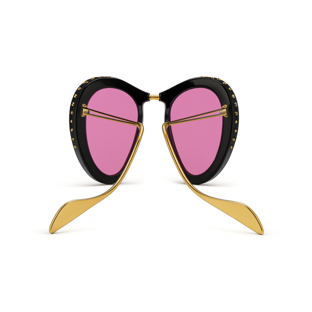 Toronto | Golden Flamingo Foldable Aviator Sunglass